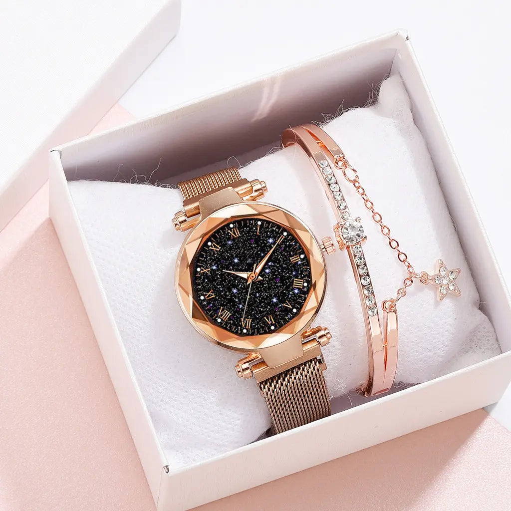 😍 EDICIÓN LIMITADA✨ Reloj Estrellado De Lujo Con Diamantes