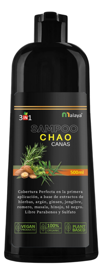 🌿 Shampoo CHAO CANAS – Shampoo vegano, 100% orgánico y a base de plantas