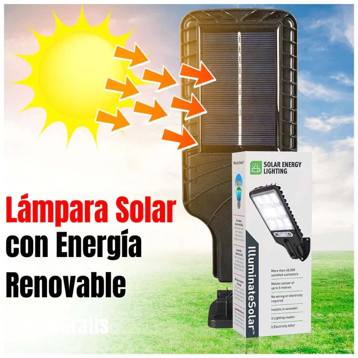 Lámpara Solar con Sensor de Movimiento y Resistencia al Agua | SolarBright Pro