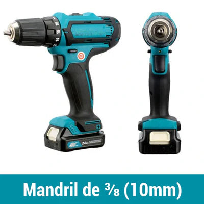 Combo Taladro Inalámbrico 24v - FuerzaPro 3 en 1 [27 piezas + estuche]