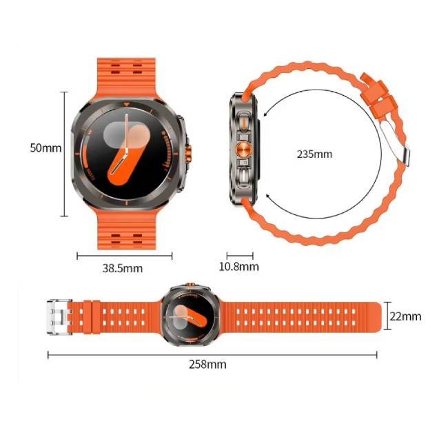 Smartwatch Samsung Galaxy Watch Ultra com GPS, Bateria de 7 dias e Tela HD 1.46"