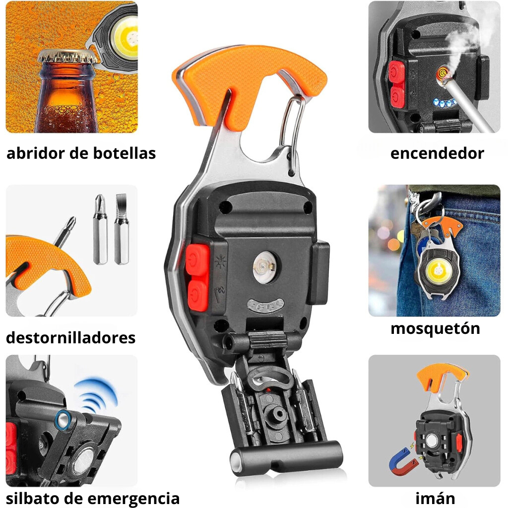 🔥 LLAVERO MULTIFUNCIONAL ENCENDEDOR [ULTIMAS UNIDADES]🔥